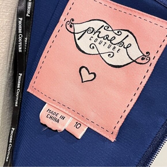 Navy strapless formal navy dress - Picture 12 of 15